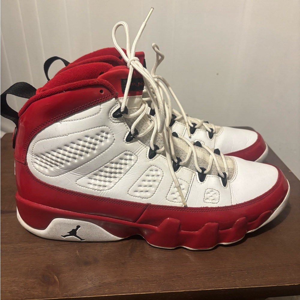 Jordan 9 Retro white Gym Red Sz 13